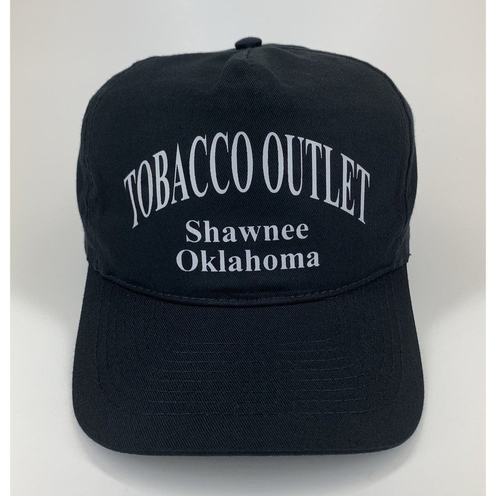 Tobacco Outlet Shawnee Oklahoma Hat Black OSFM Snapback Otto Trucker Cap